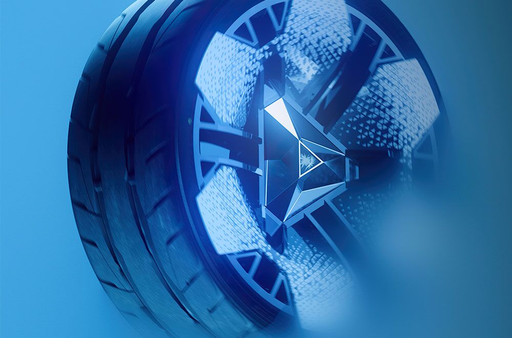 Schneeflockendesign Felgen