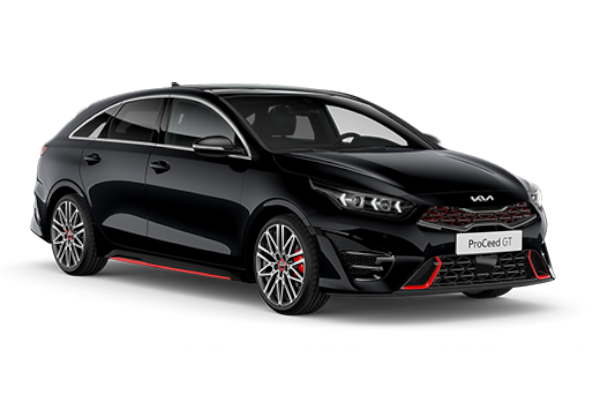 Ein schwarzer Kia Proceed GT