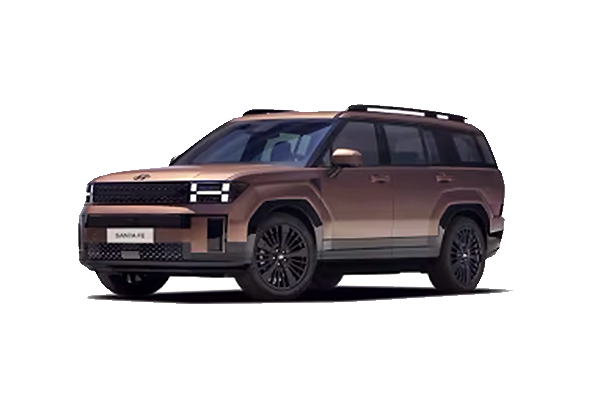 Ein terracottafarbener Hyundai SANTA FE