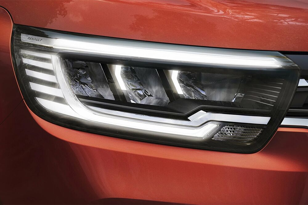 Die Lichtsignatur des Renault Kangoo direkt aus der Nähe
