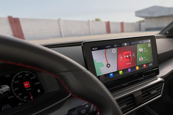 Das Multimediadisplay des SEAT Leon