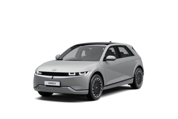 Ein hellgrauer Hyundai INOIQ 5 N