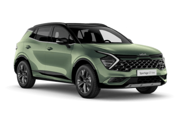 Ein grüner Kia Sportage