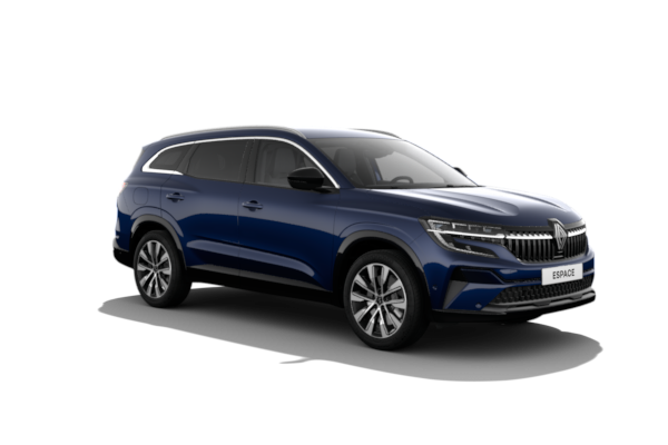 Zu sehen ist ein Renault Espace in Nacht-Blau mit 20-Zoll-Leichtmetallfelgen Effie.