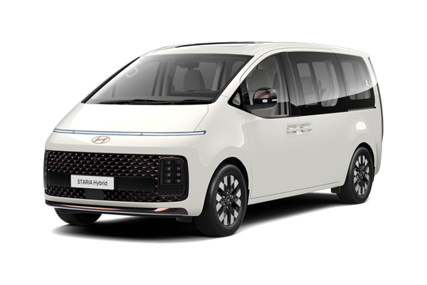 Freistellerbild von weißem Hyundai STARIA