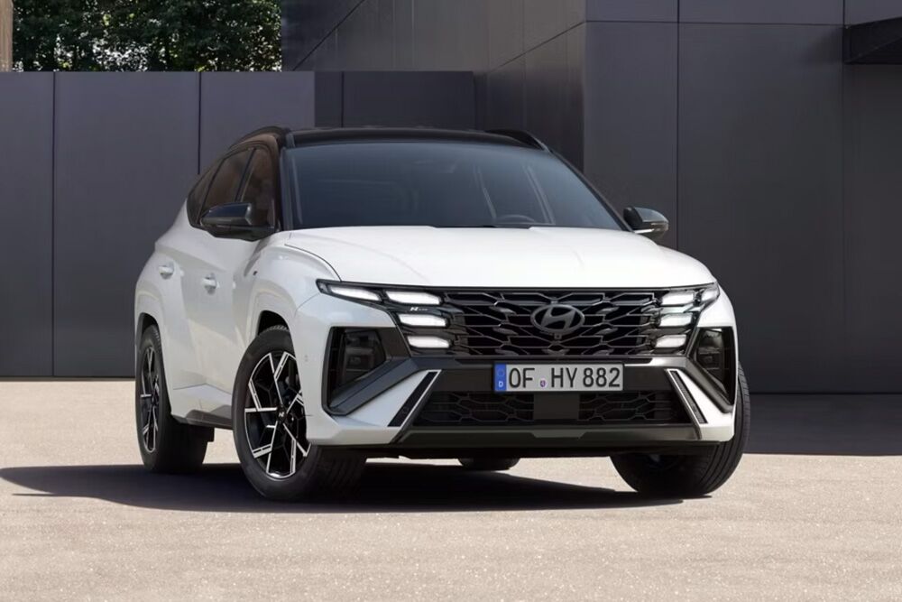 Nahaufnahme der Front eines Hyundai TUCSON