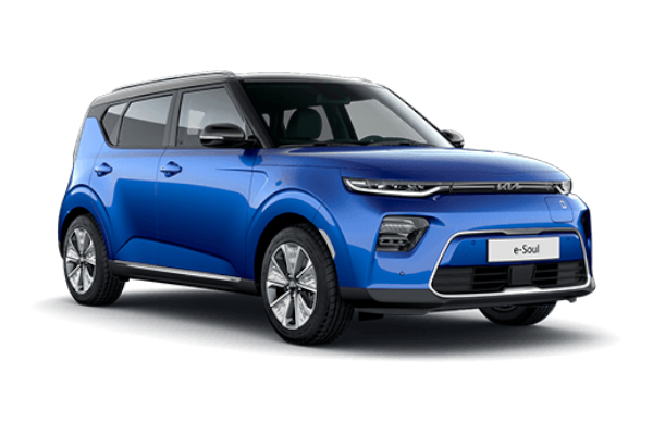Ein blauer Kia E-Soul