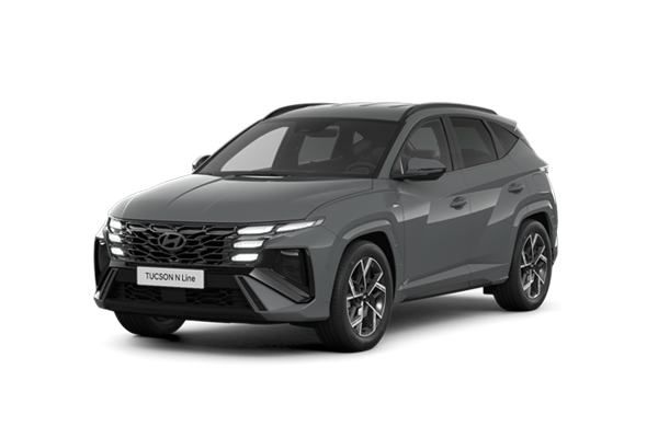 Ein dunkelgrauer Hyundai TUCSON