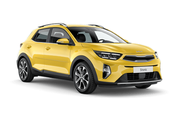 Ein gelber Kia Stonic